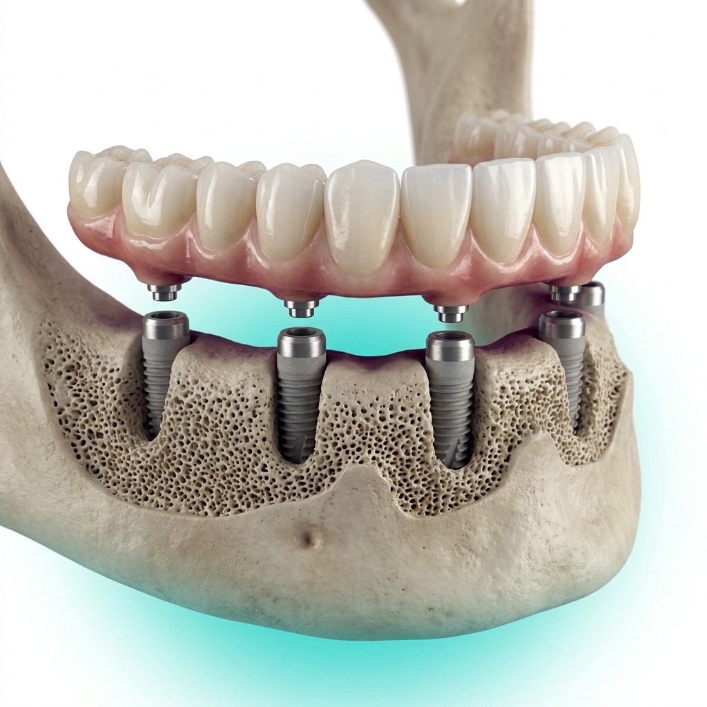 Protocolo de implante: prótese fixa sobre implantes para reabilitação completa da arcada